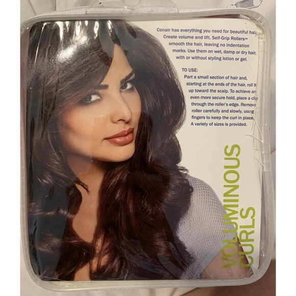 Conair Voluminous Curls Self-Grip Hair Rollers-31 pc Varied Sized Curlers - Picture 2 of 3